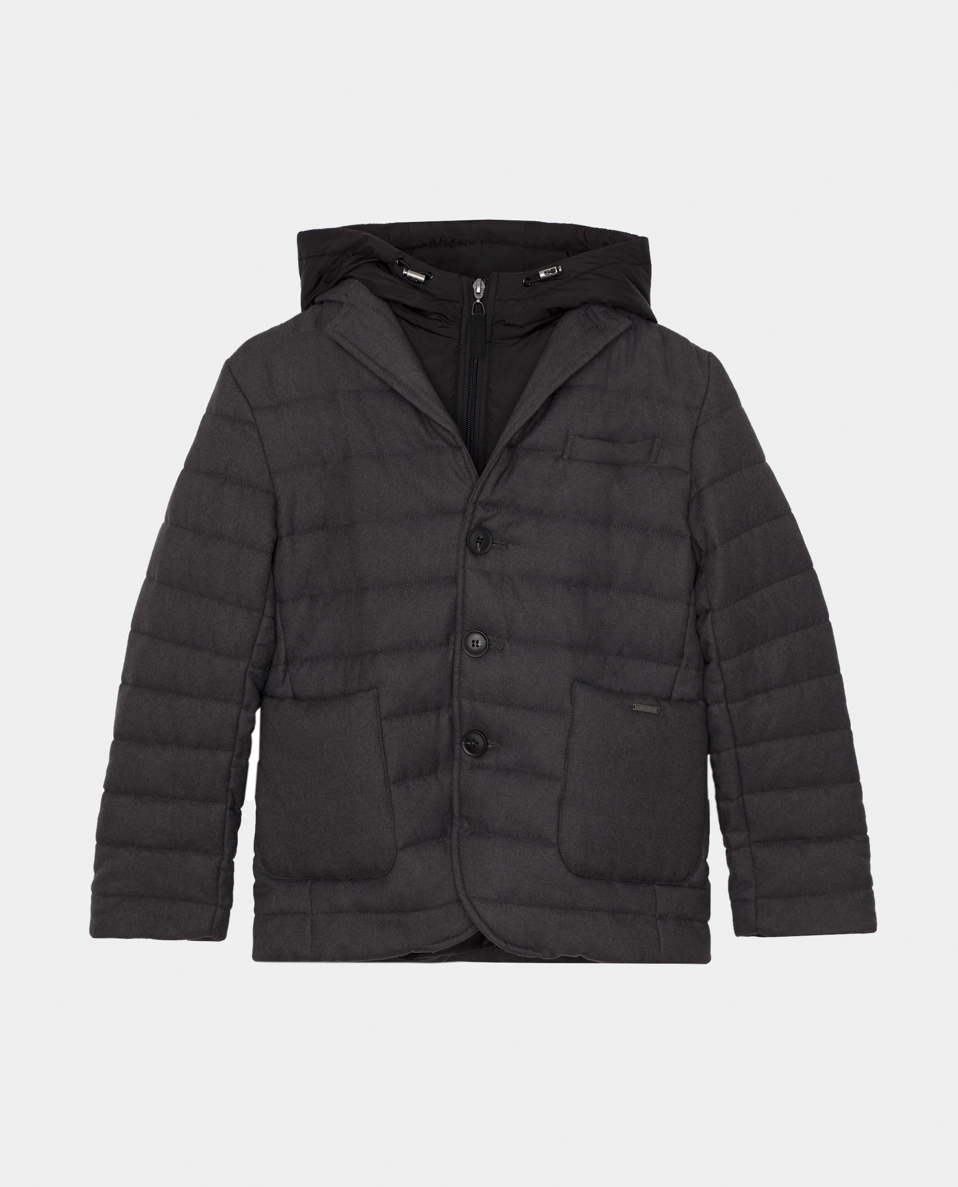 Серая демисезонная куртка Gulliver 220GSBC4102, размер 164, цвет серый - фото 4