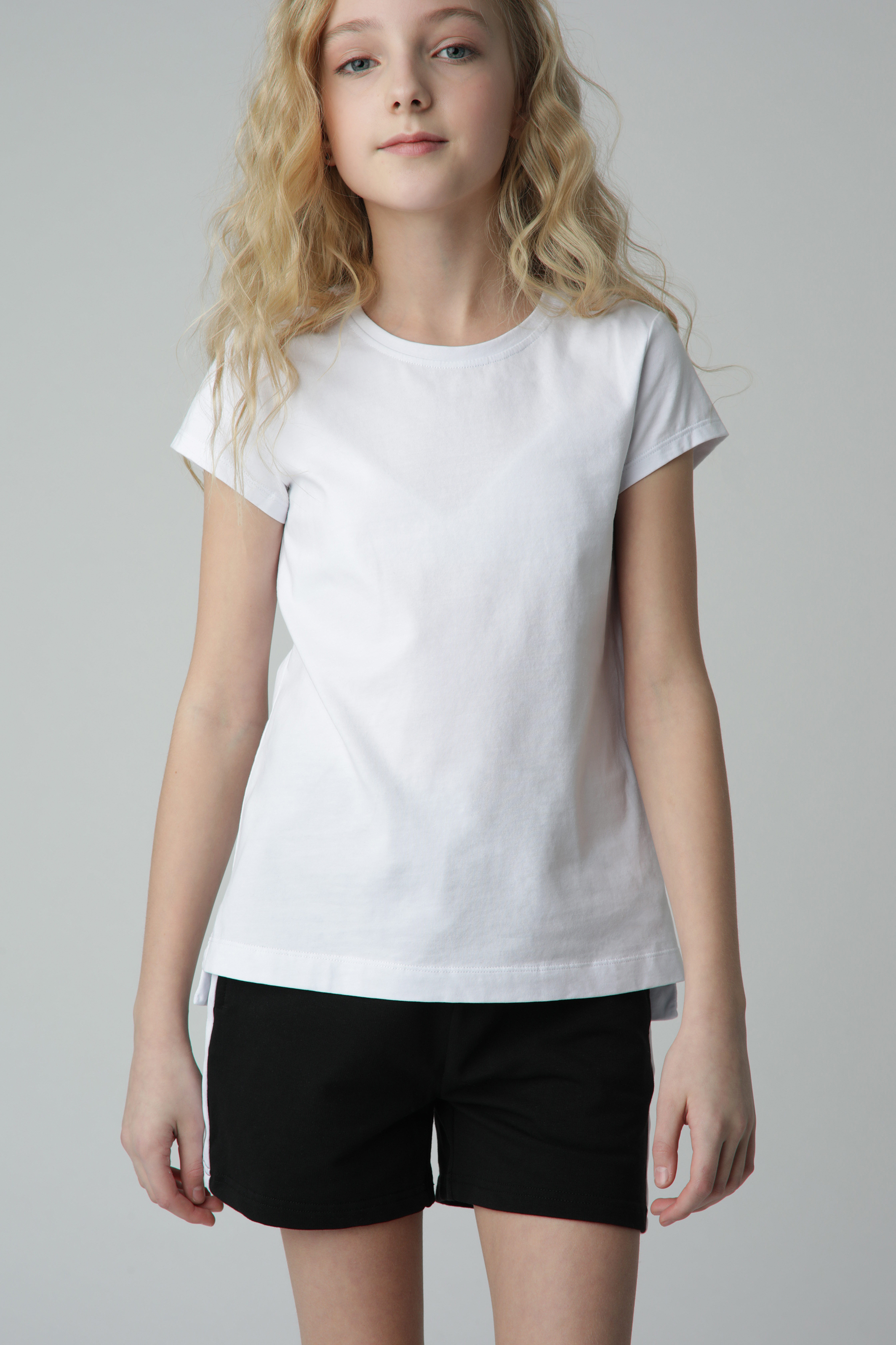 Белая футболка с коротким рукавом Gulliver 220GSGC1209, размер 152, цвет белый - фото 1