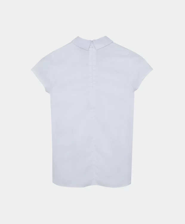 Белая блузка с коротким рукавом Gulliver