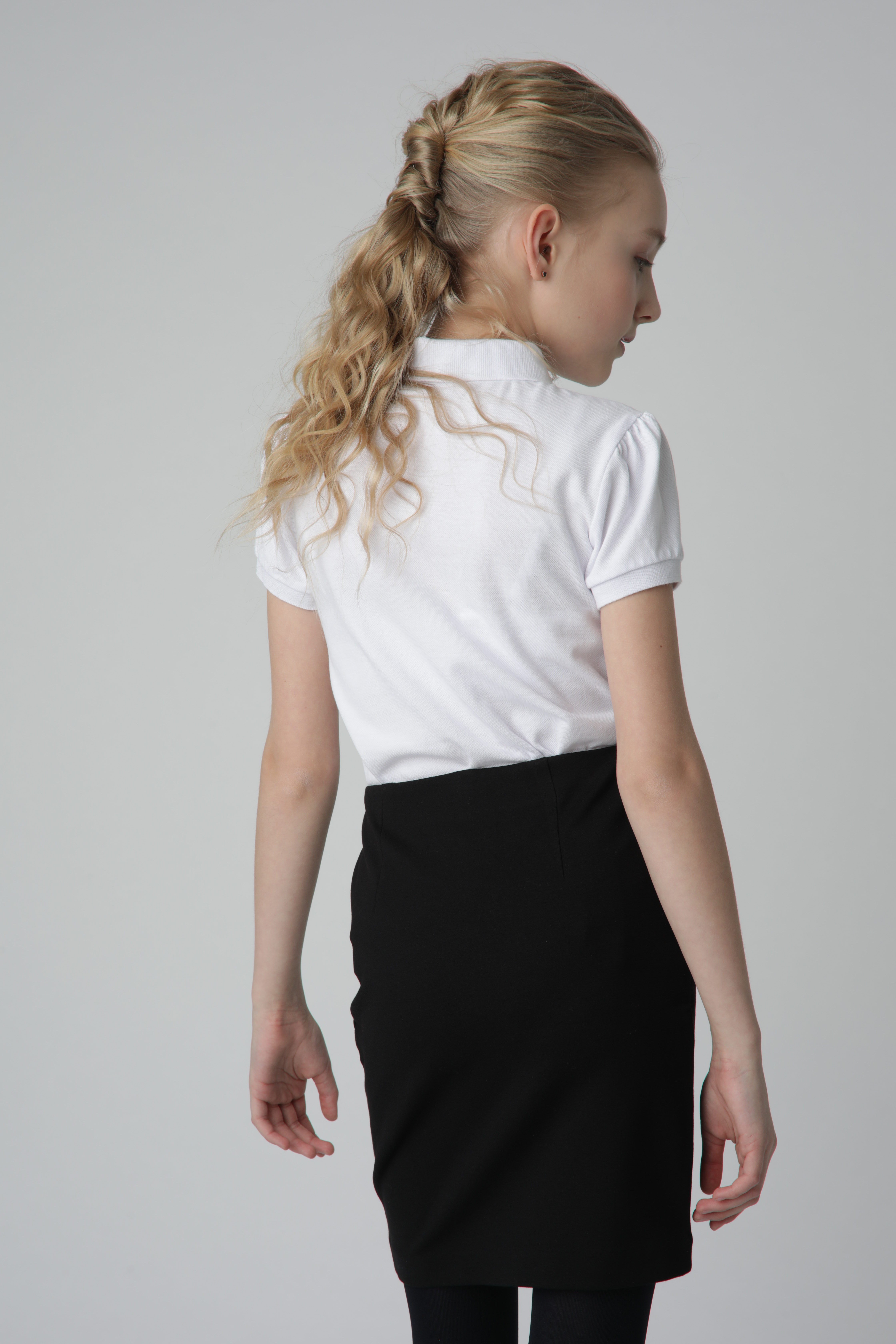 фото Черная юбка из джерси gulliver