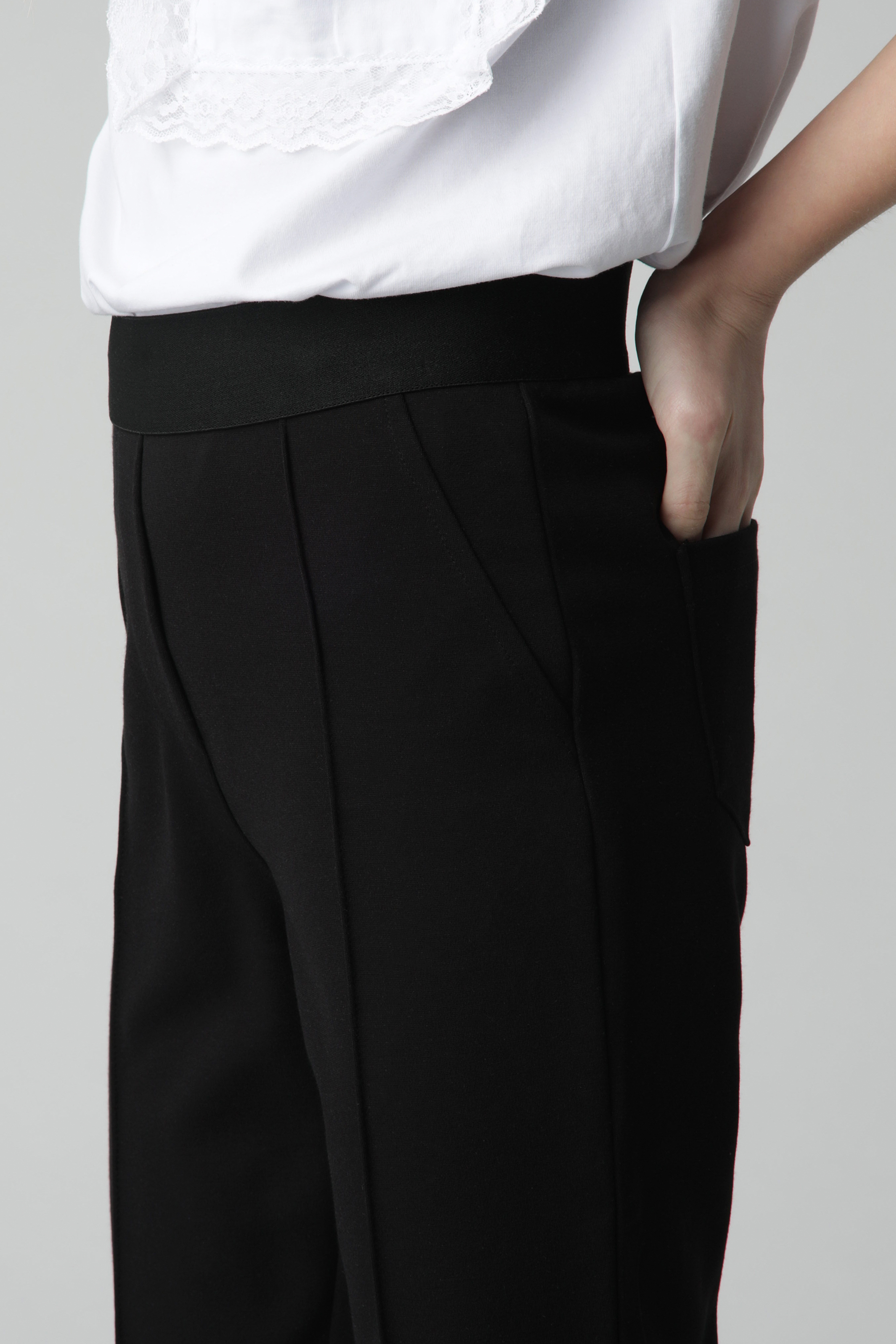 Черные брюки из джерси Gulliver 220GSGC5601, размер 152, цвет черный regular fit / прямые - фото 3