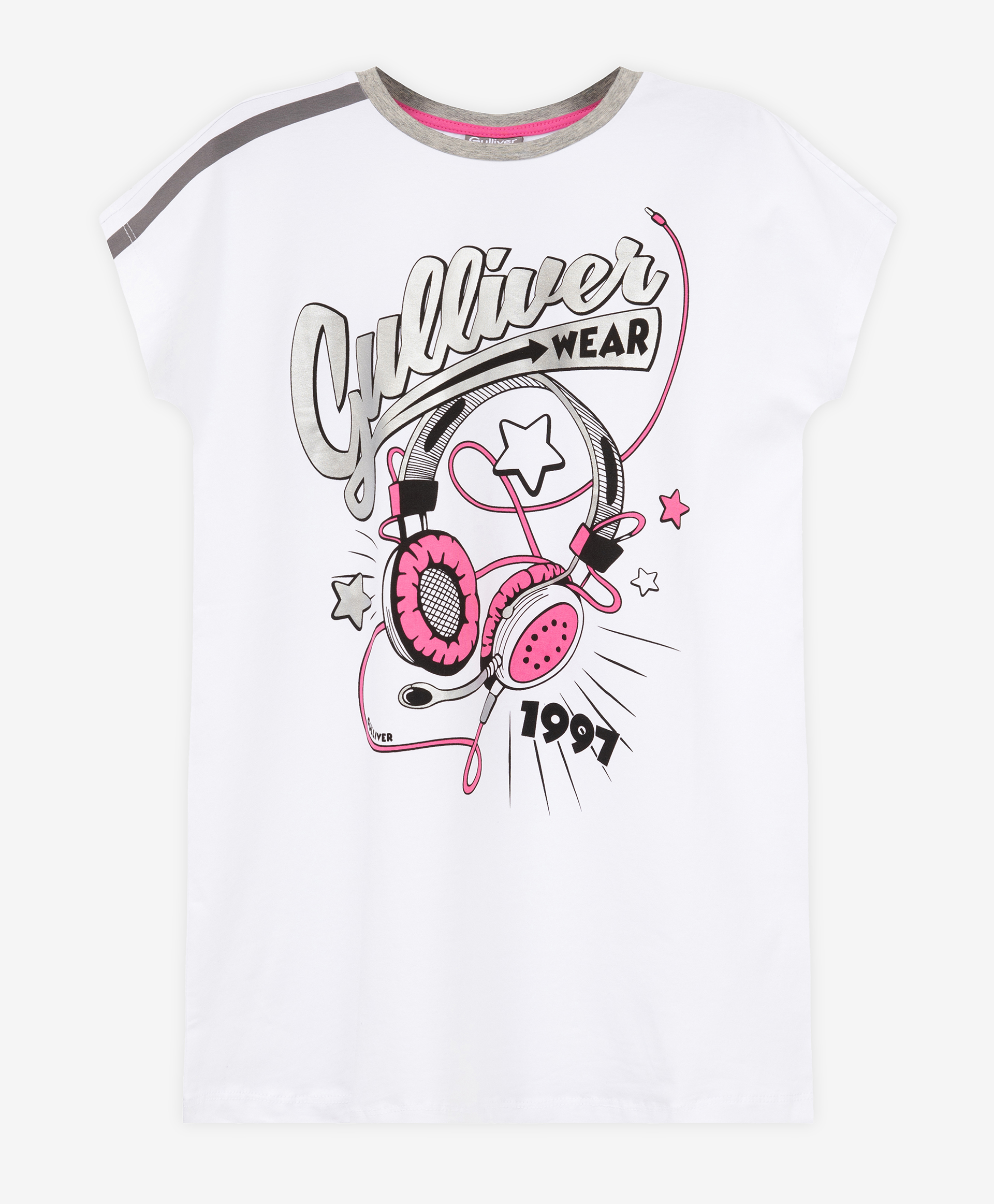 Ночная сорочка с принтом Gulliver 22100GC9801, размер 134-140, цвет белый - фото 1