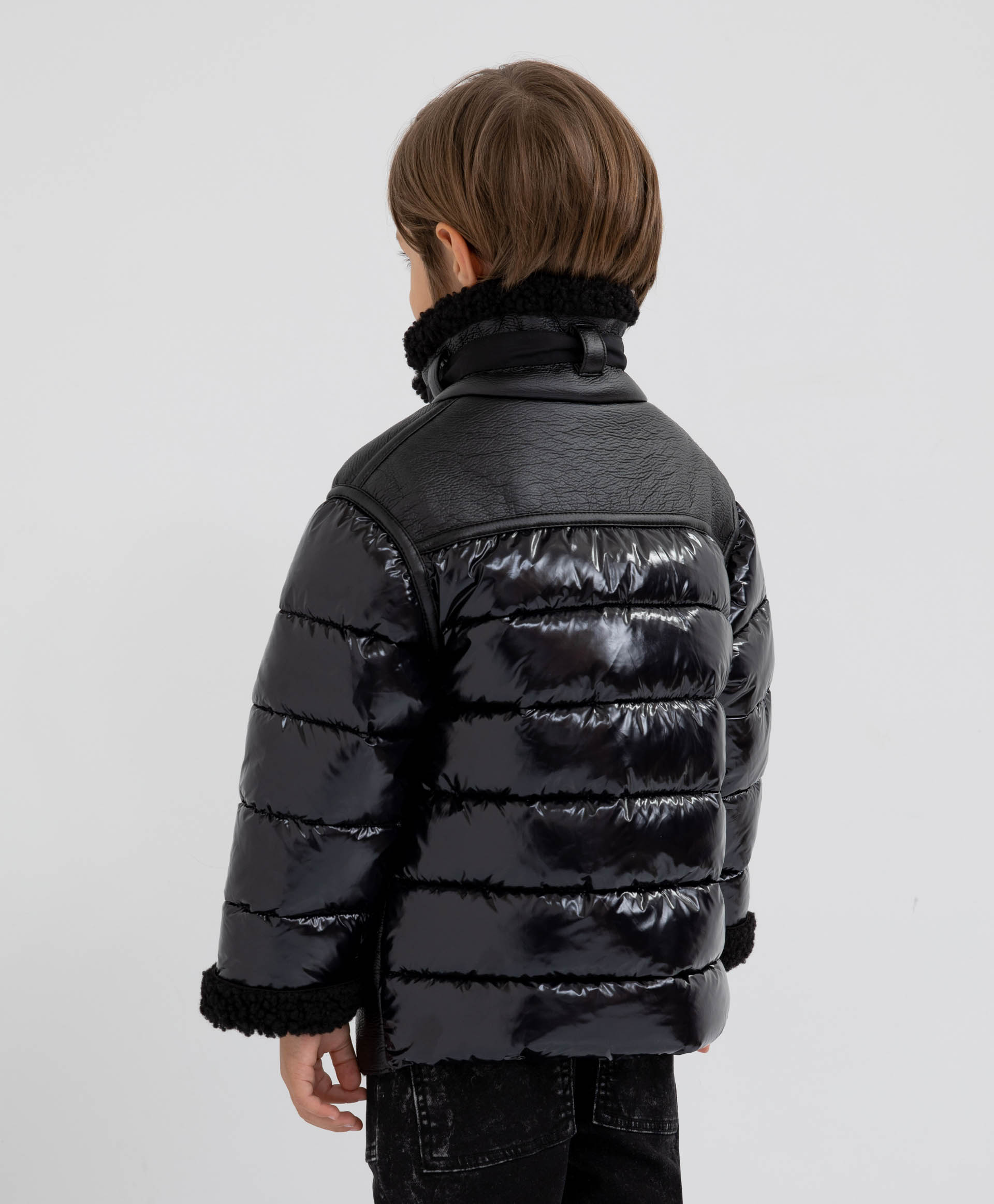 Куртка утепленная черная Gulliver 22105BMC4101, размер 116, цвет черный - фото 2