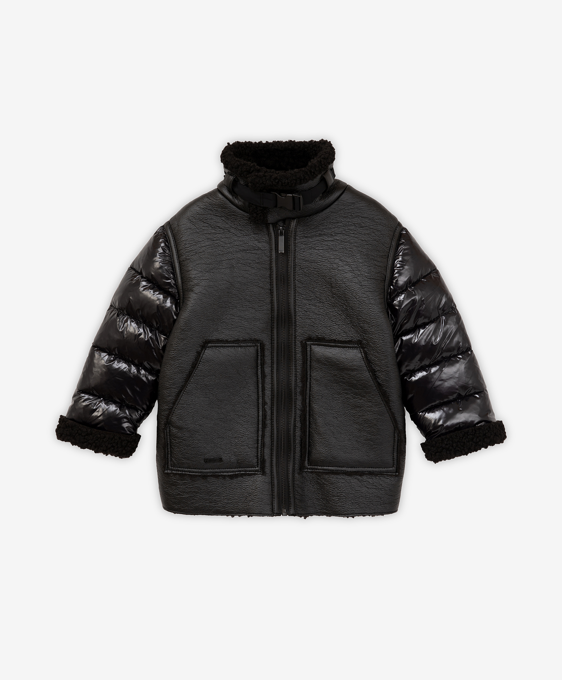 Куртка утепленная черная Gulliver 22105BMC4101, размер 116, цвет черный - фото 3