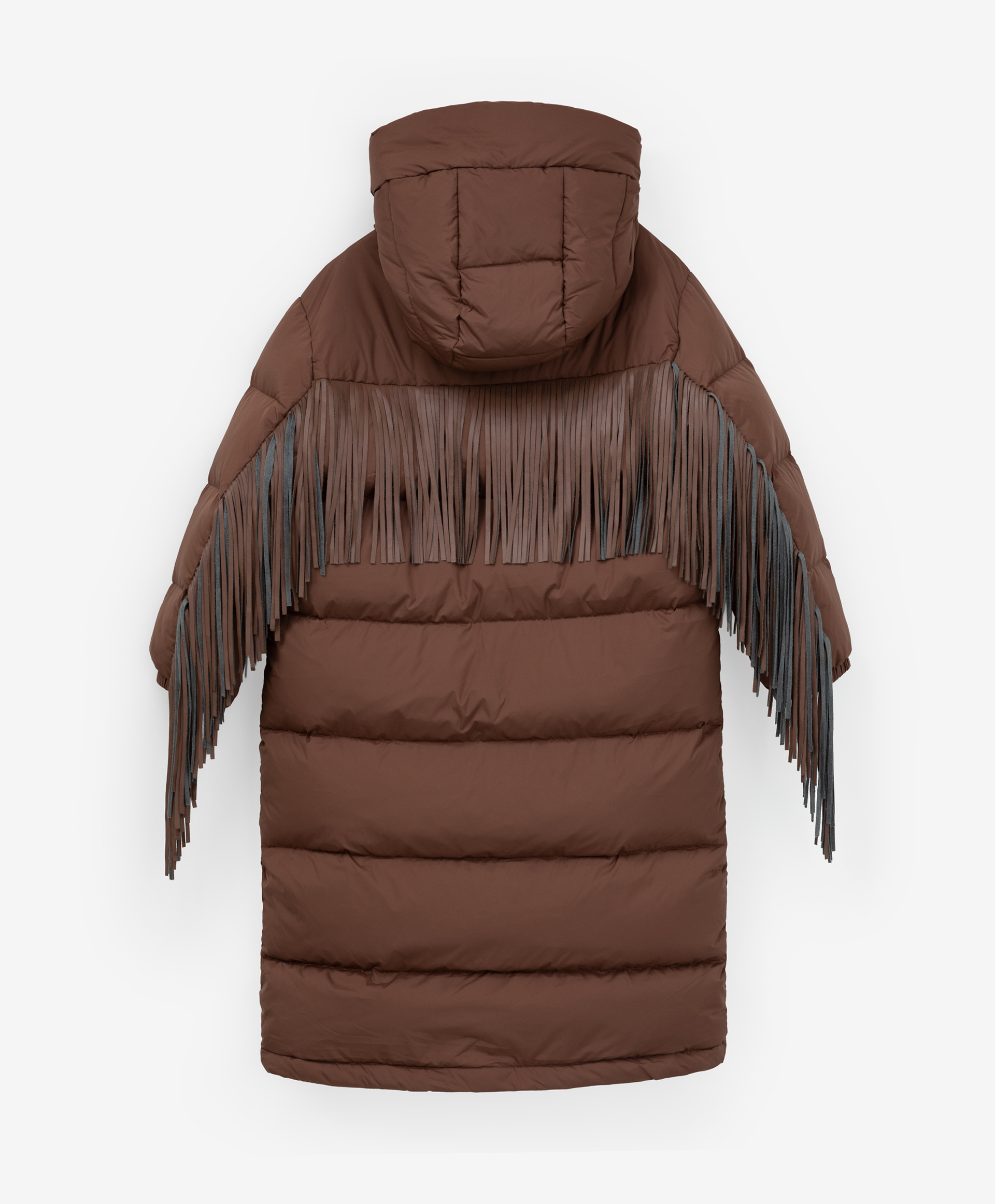 Пальто зимнее с капюшоном Gulliver 22108GJC4502, размер 164, цвет коричневый - фото 5