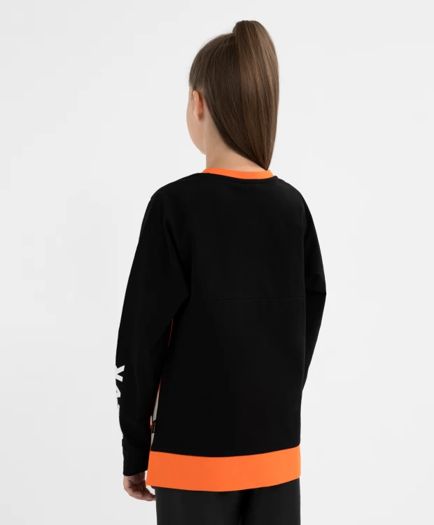 фото Футболка оверсайз с принтом в стиле колорблокинг gulliver (140)