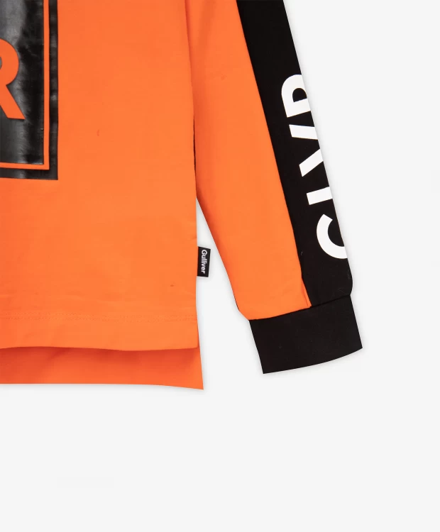 фото Футболка оверсайз с принтом в стиле колорблокинг gulliver (140)