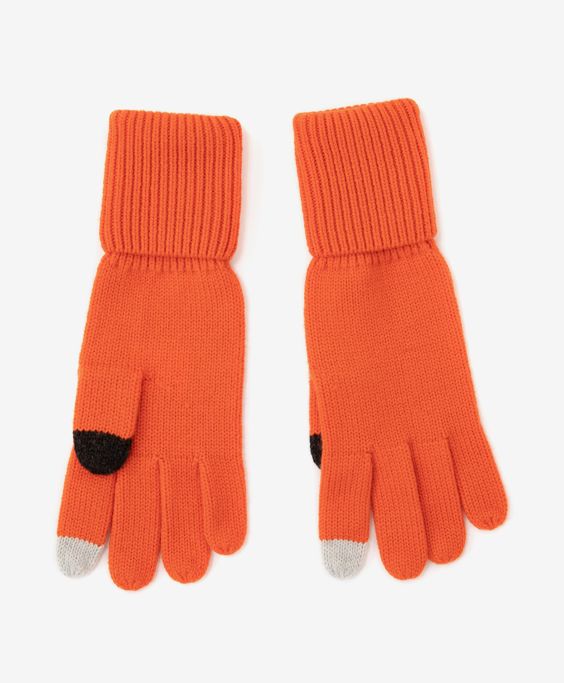 Перчатки вязаные оранжевые Gulliver 22109GJC7603, размер 18 - фото 1