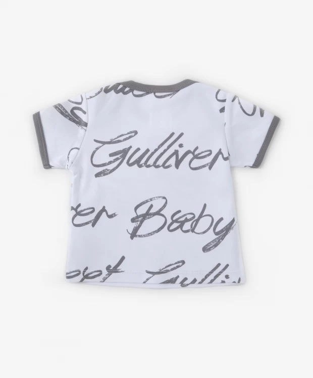 фото Футболки из хлопка с принтом 2 шт. gulliver (1-3 м) gulliver baby