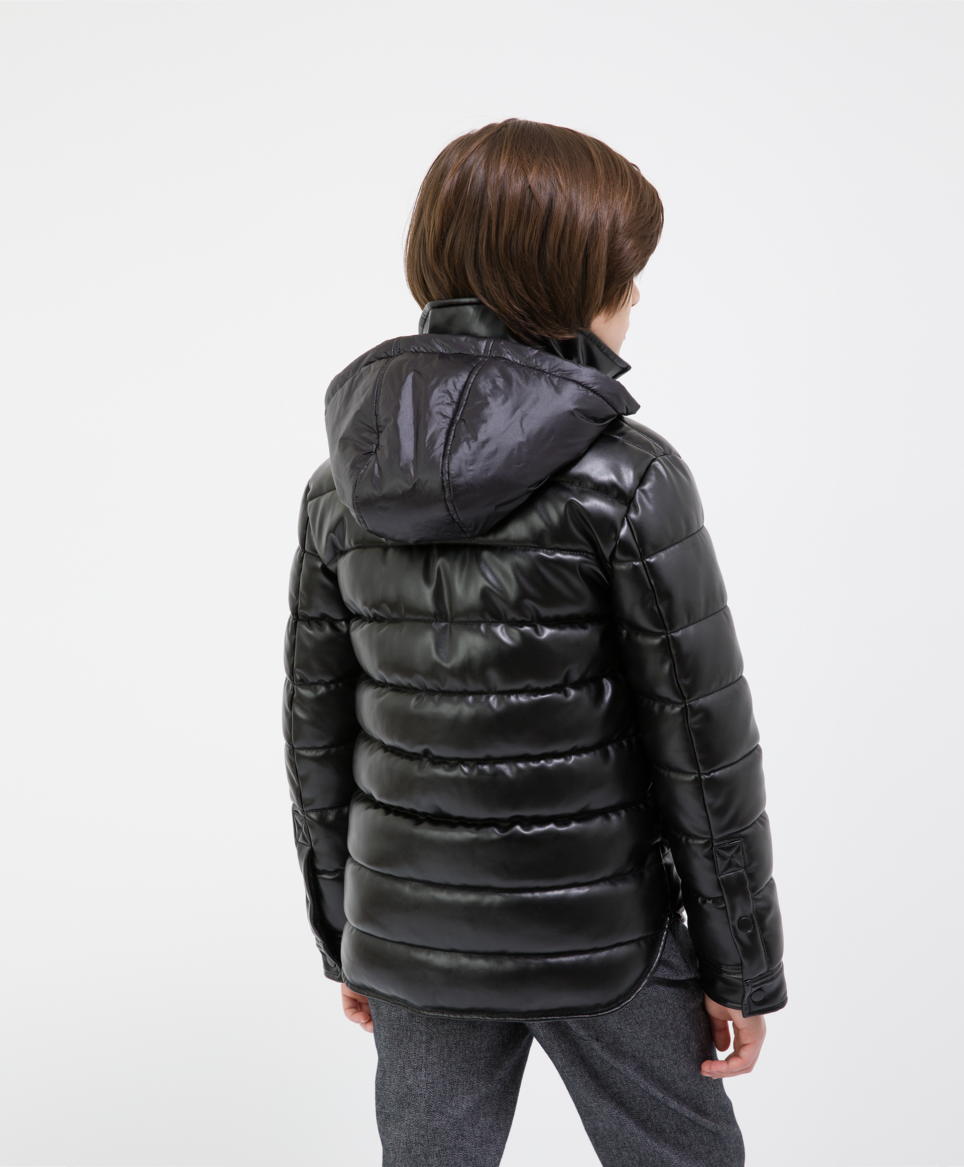 Куртка черная демисезонная Gulliver 221GSBC4101, размер 128, цвет черный - фото 2