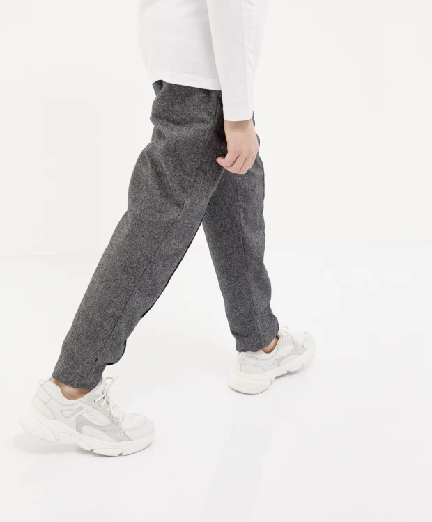 фото Брюки серые из твида gulliver (158)