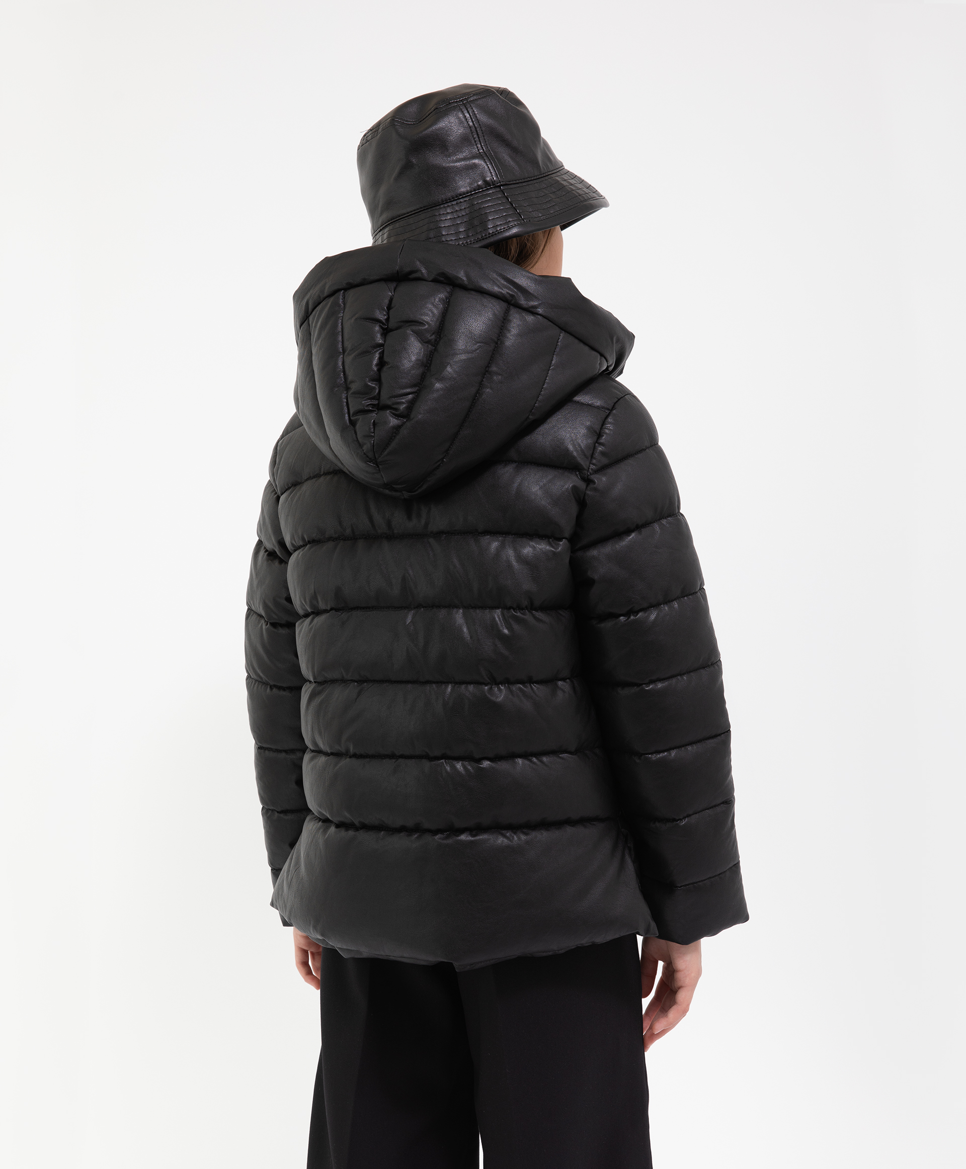 Куртка черная с капюшоном демисезонная Gulliver 221GSGC4101, размер 134, цвет черный - фото 2