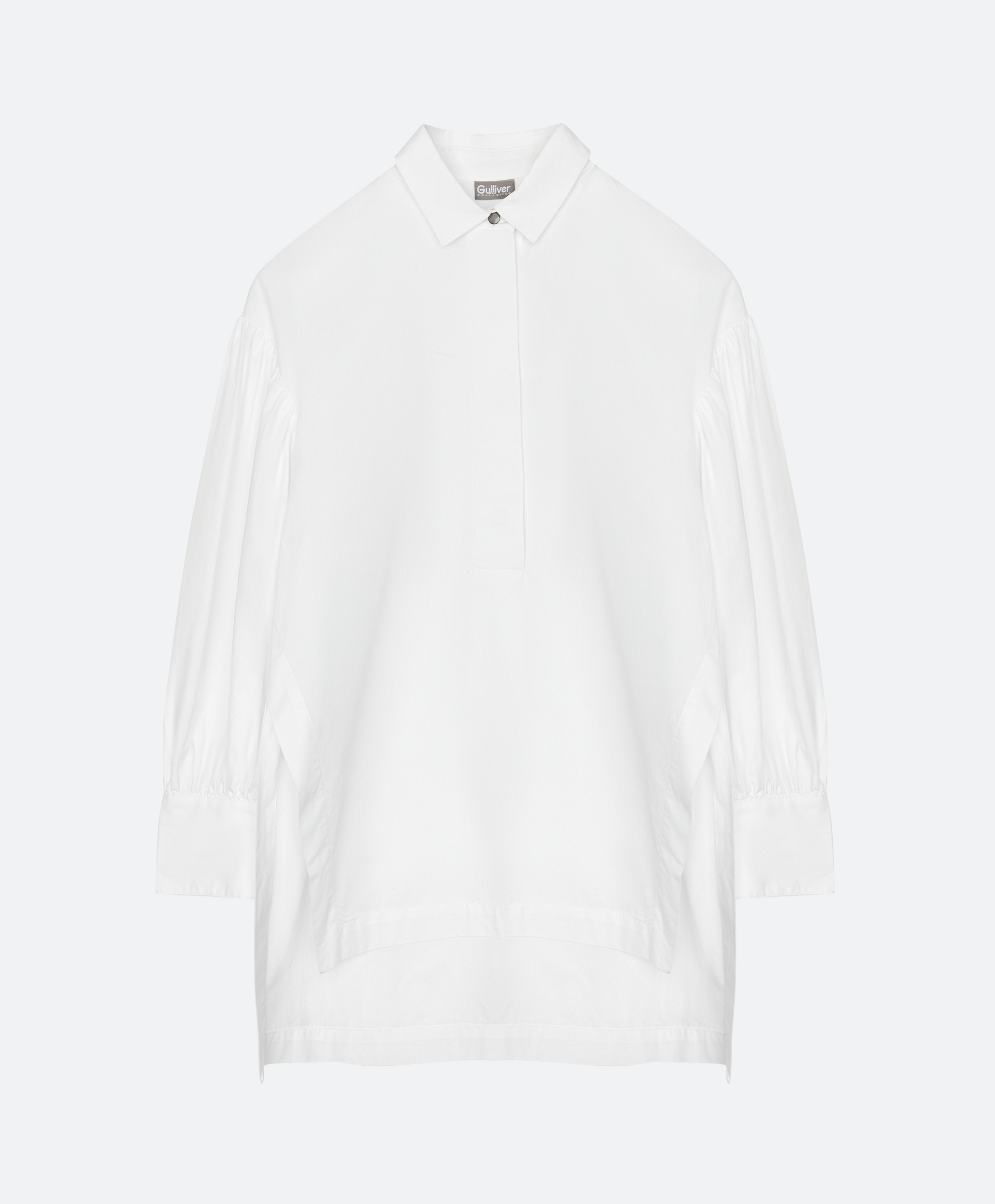 Блузка белая с длинным рукавом Gulliver 221GSGJC2201, размер 152, цвет белый - фото 4