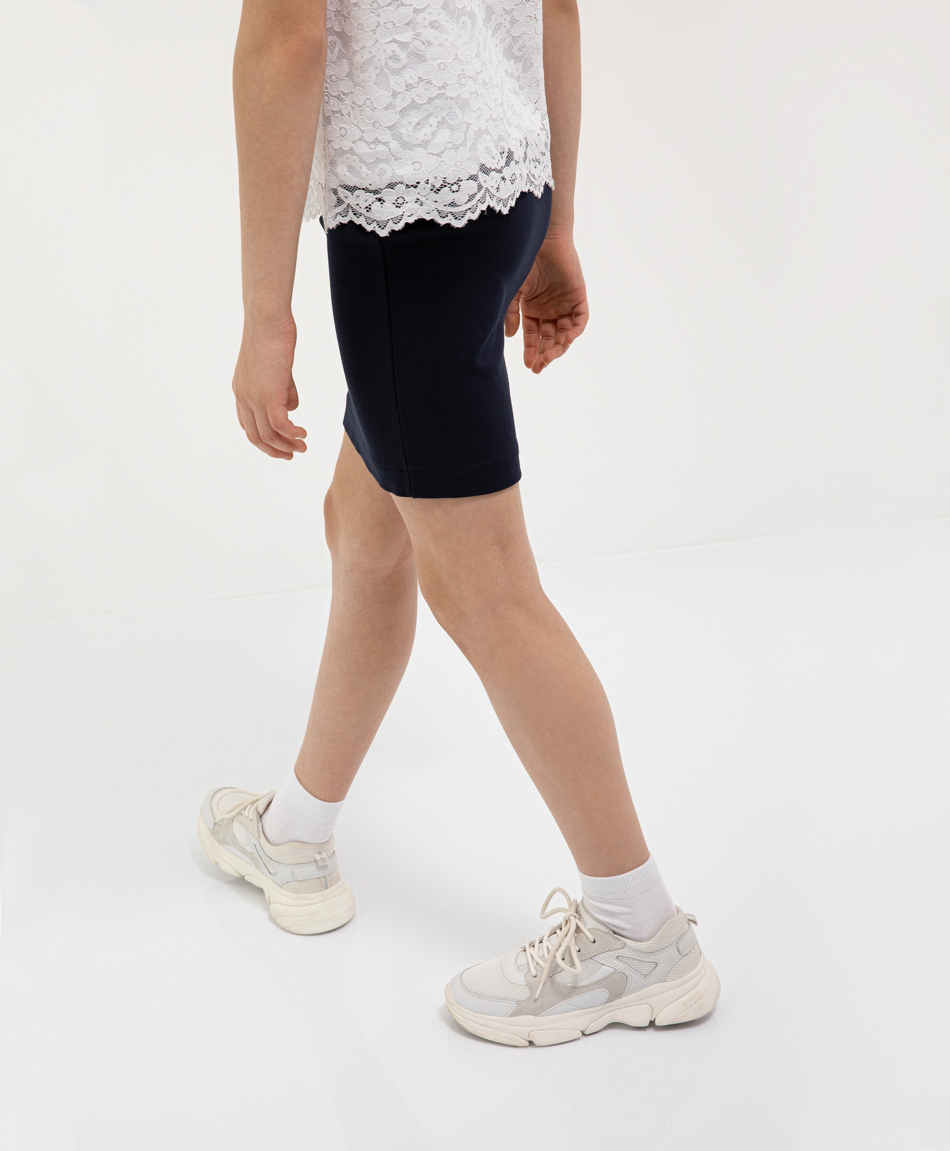 фото Юбка темно-синяя из джерси gulliver