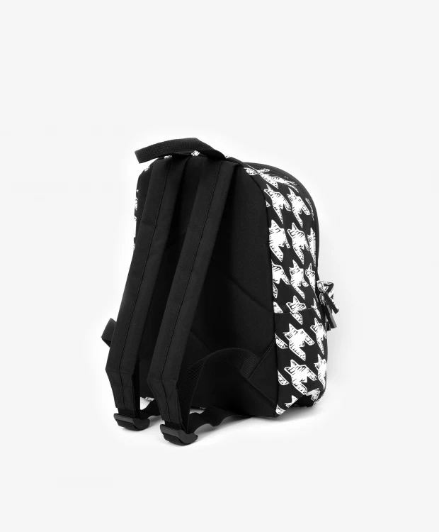 фото Рюкзак из плотной формоустойчивой плащовки с крупным черно-белым рисунком gulliver (one size)