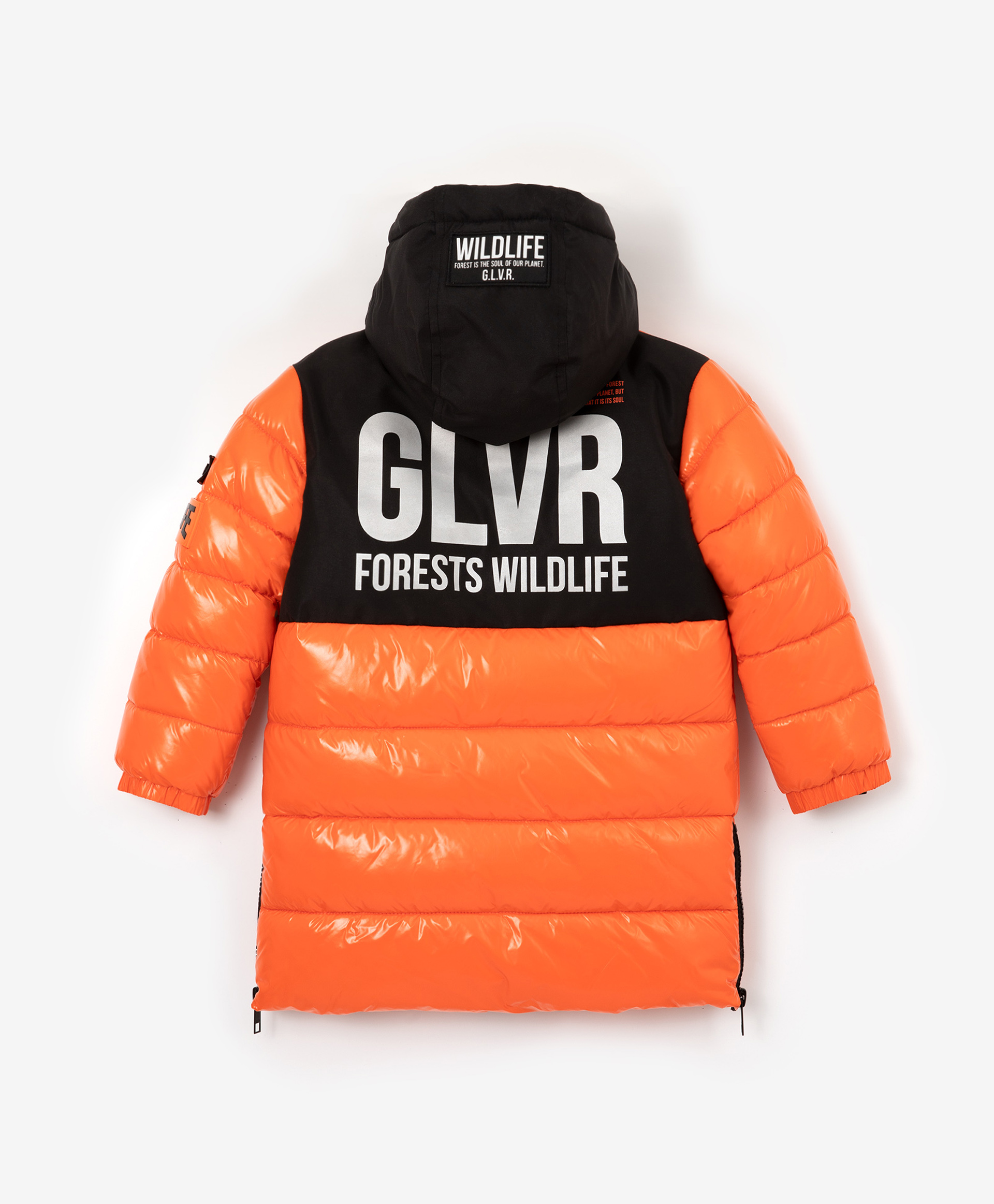 Пальто зимнее со светоотражающими элементами оранжевое Gulliver 22204BMC4508, размер 110, цвет оранжевый - фото 3