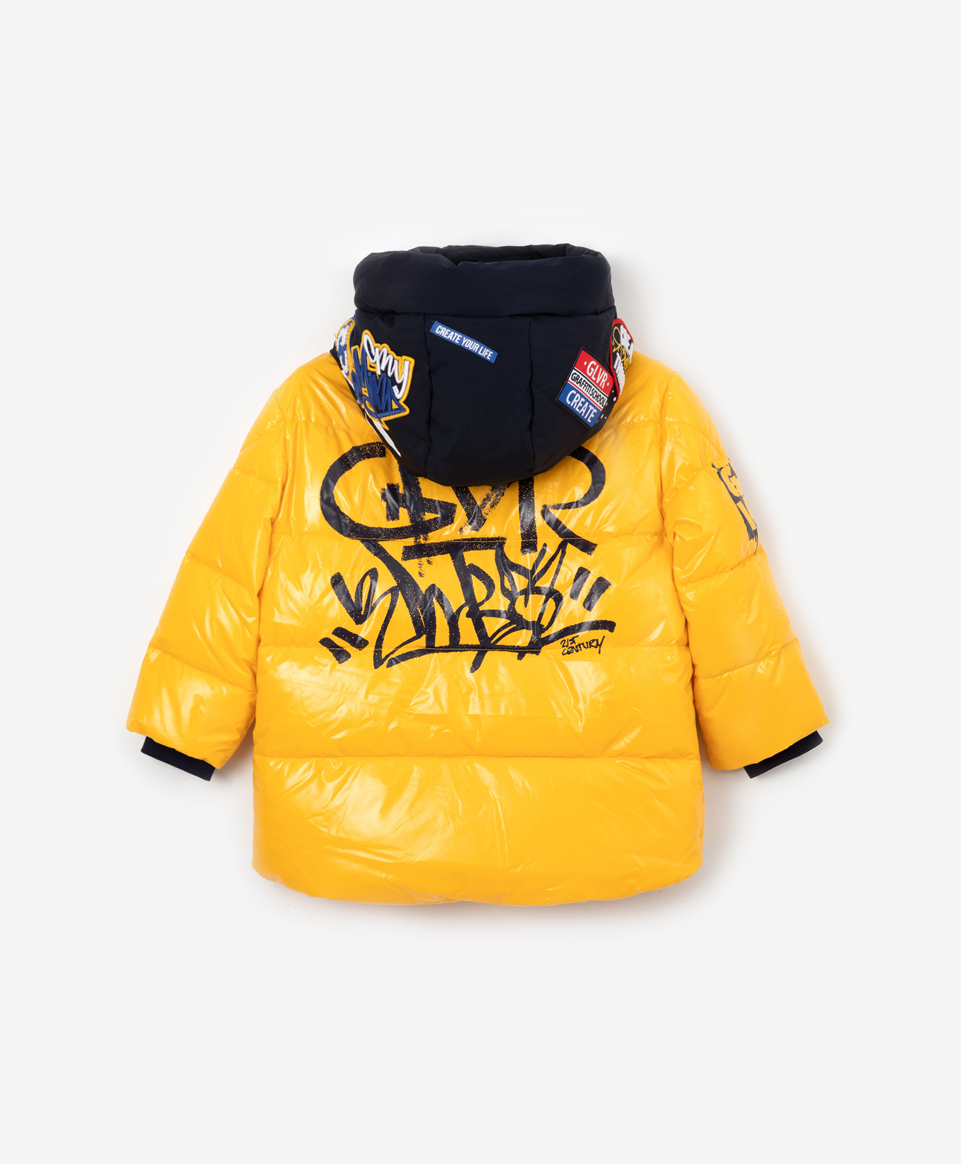 Куртка демисезонная с капюшоном желтая Gulliver 22206BMC4103, размер 104, цвет желтый - фото 5