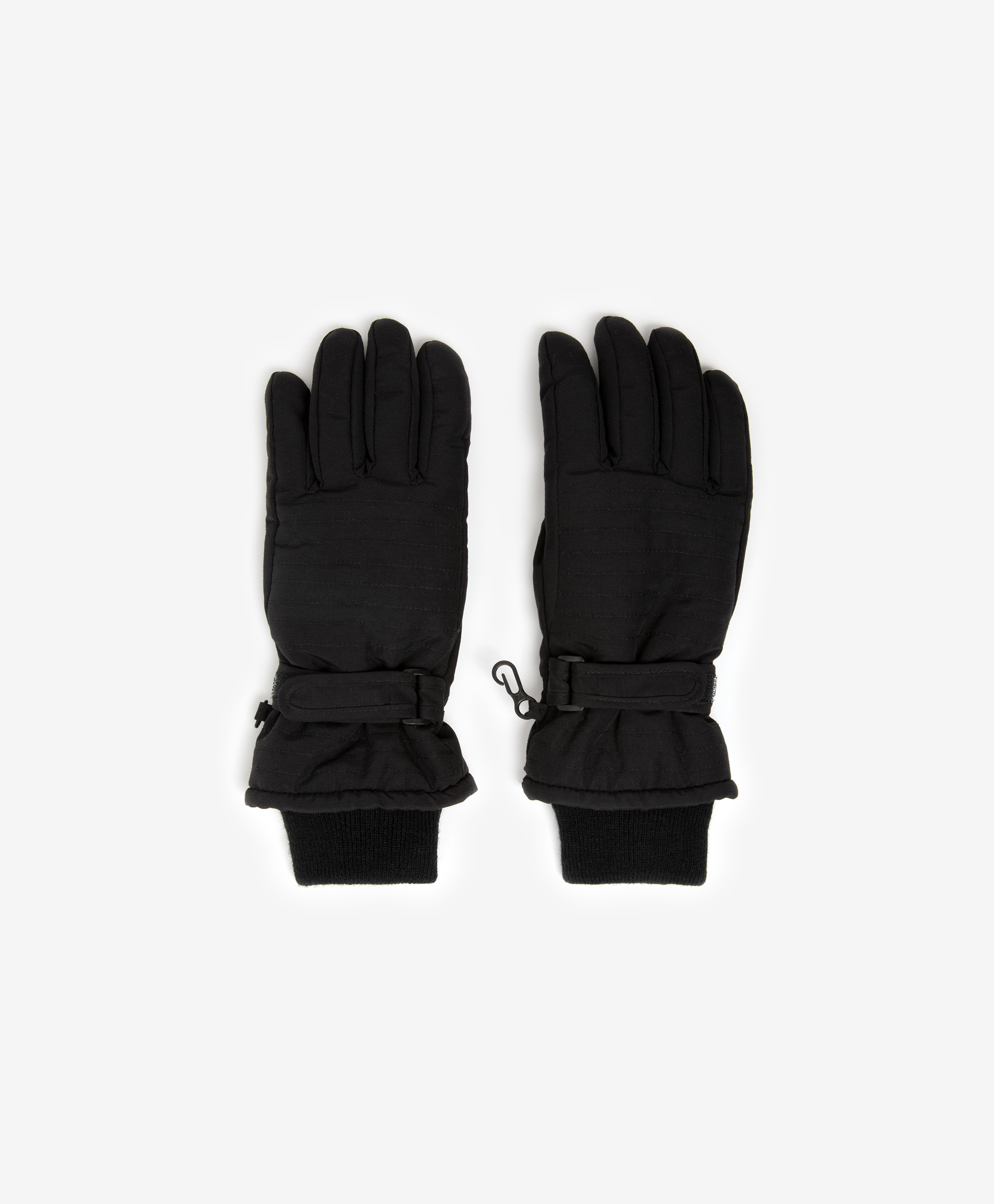 Перчатки зимние плащевые черные Gulliver 22210BJC7605, размер 18