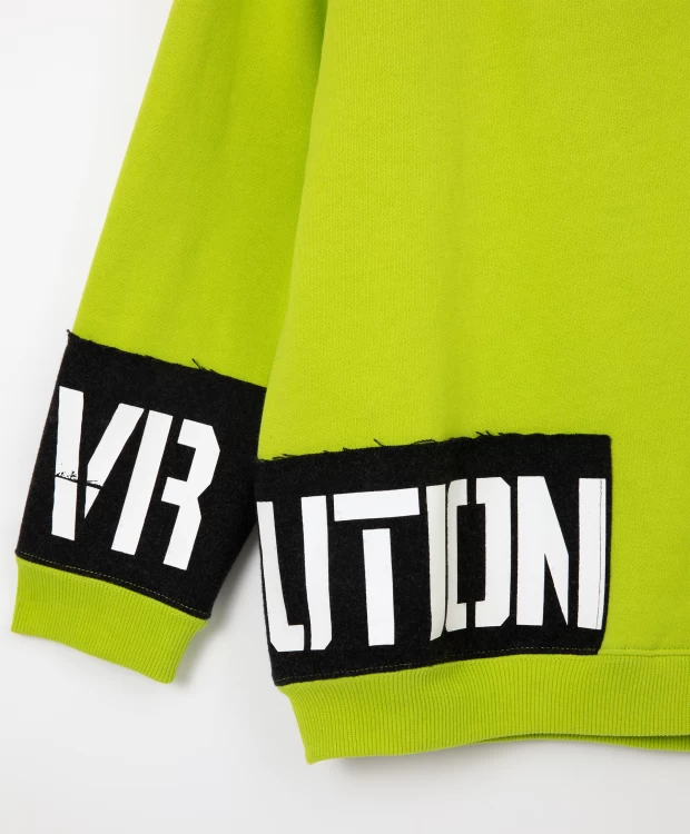 фото Толстовка с капюшоном салатовая gulliver (170)