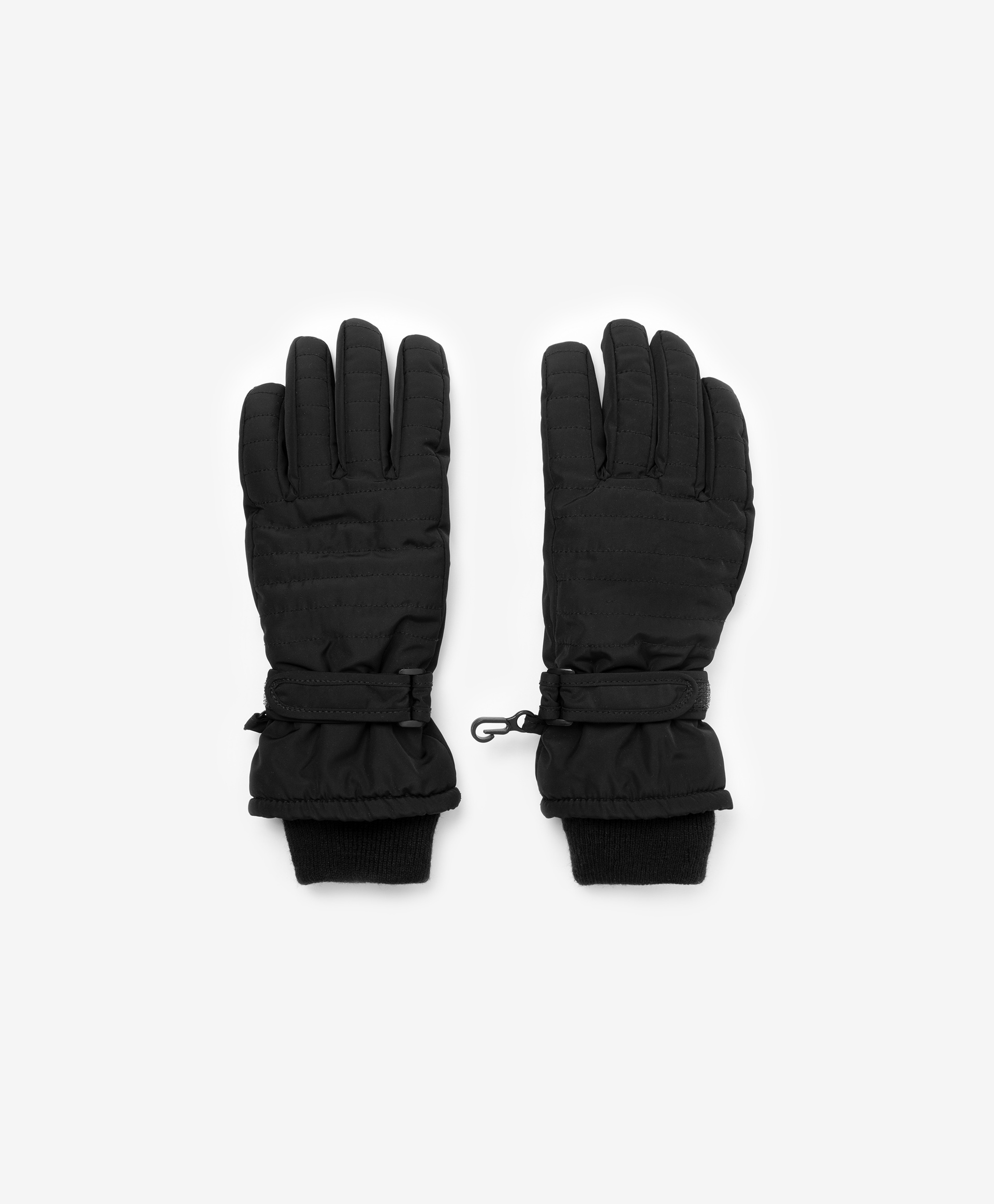 Перчатки утепленные плащевые черные Gulliver 22211BJC7606, размер 16 - фото 1