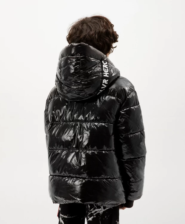 Куртка демисезонная свободной формы черная Gulliver