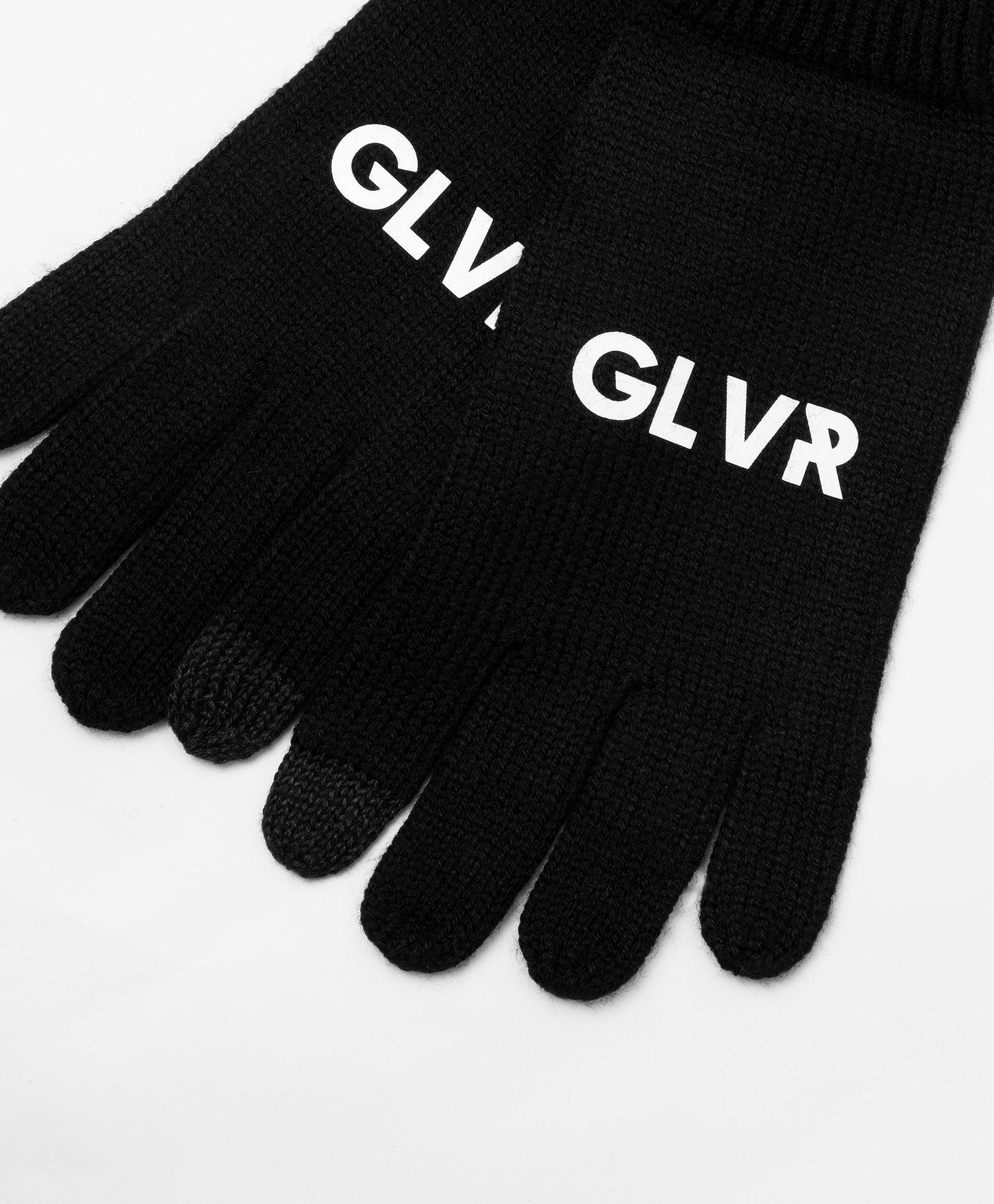 Перчатки вязаные с мраморным рисунком черные Gulliver 22212BJC7601, размер 16, цвет черный - фото 3