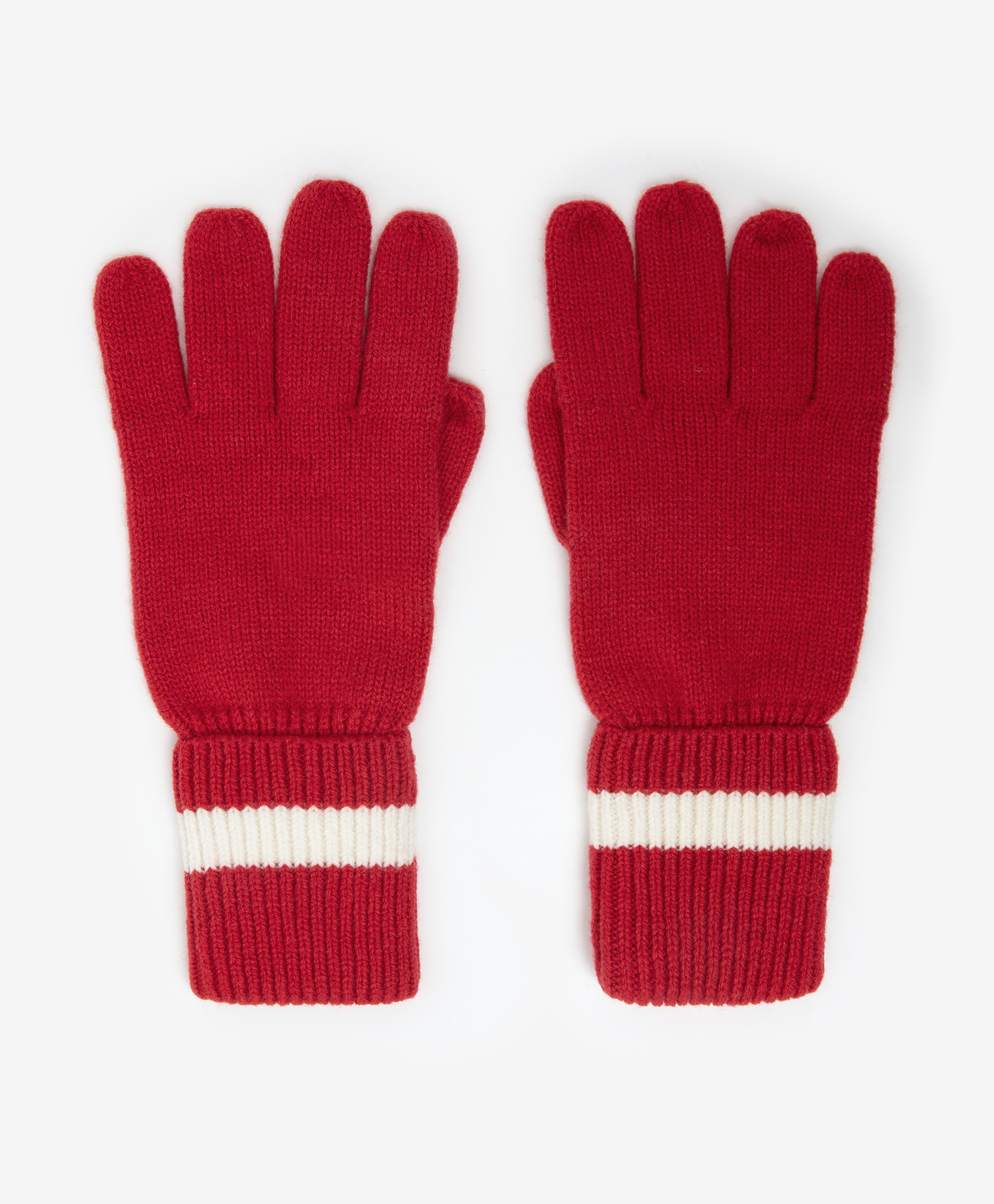 Перчатки из мягкой полушерстяной пряжи красные Gulliver 222GLVRUC7601, размер 14, цвет красный