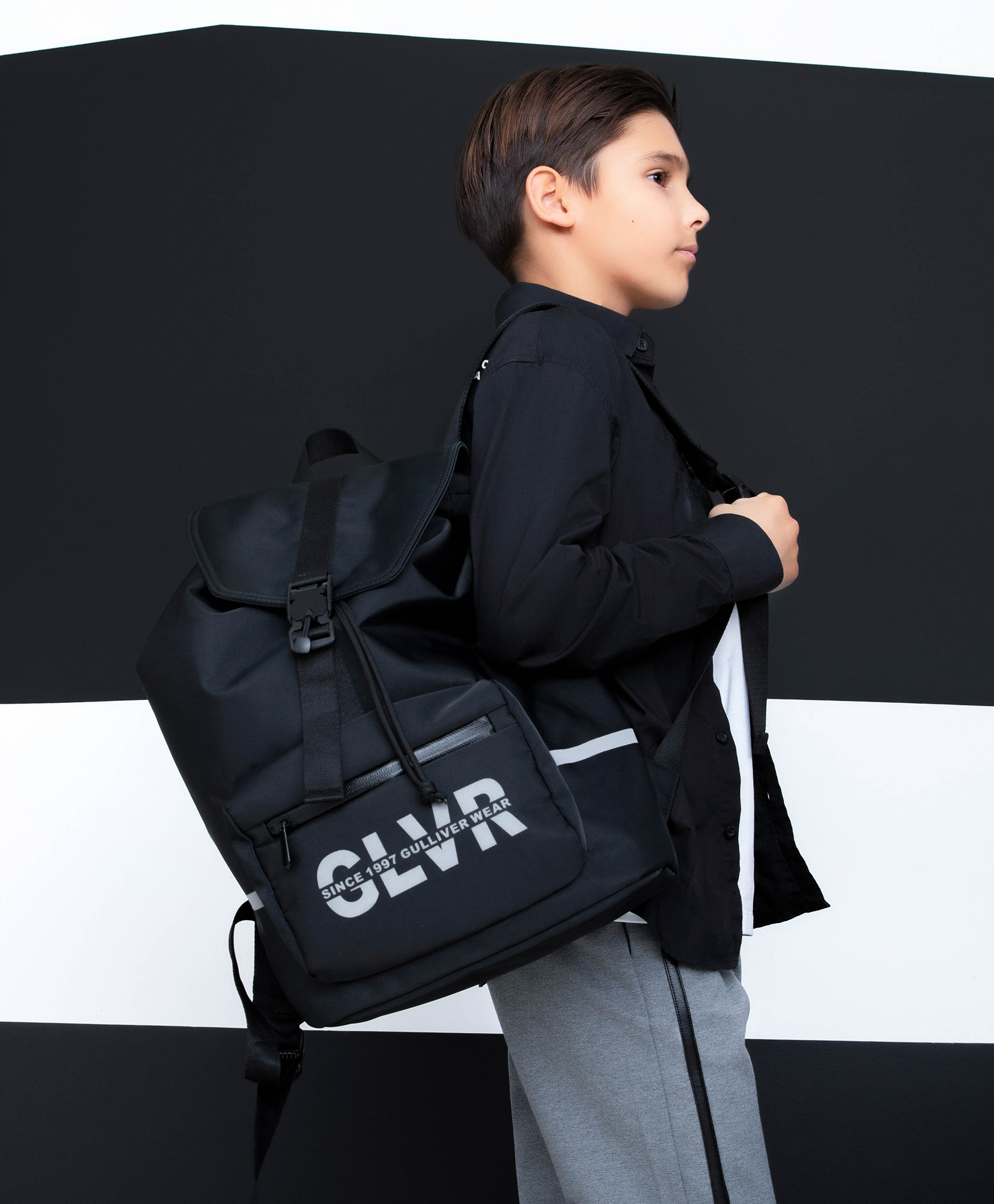 Рюкзак из влагостойкой плащовки черный Gulliver 222GSBJA2102, размер One size - фото 1