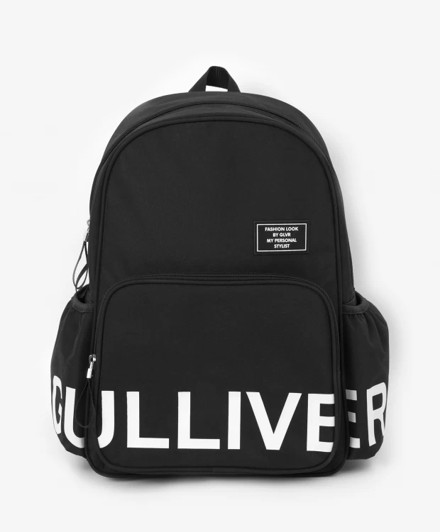 Рюкзак из влагостойкой плащовки черный Gulliver (One size)