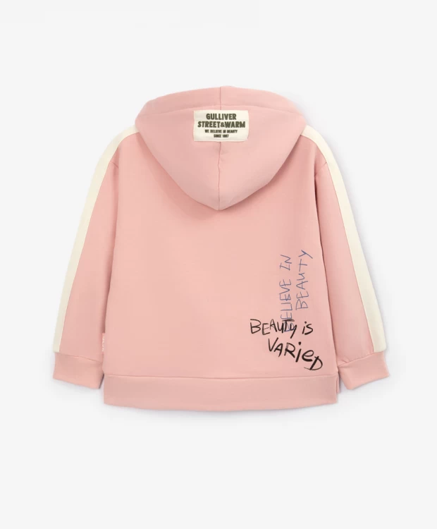фото Толстовка распашная розовая gulliver (110)