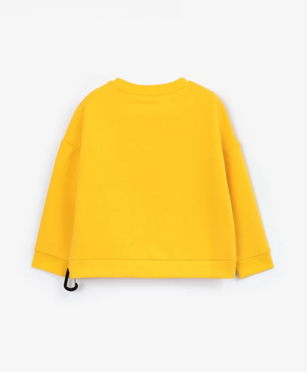 фото Толстовка с принтом желтая gulliver (104)