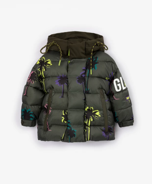 цена Куртка демисезонная цвета хаки Gulliver