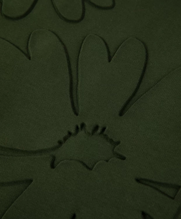 фото Толстовка с капюшоном цвета хаки gulliver (152)