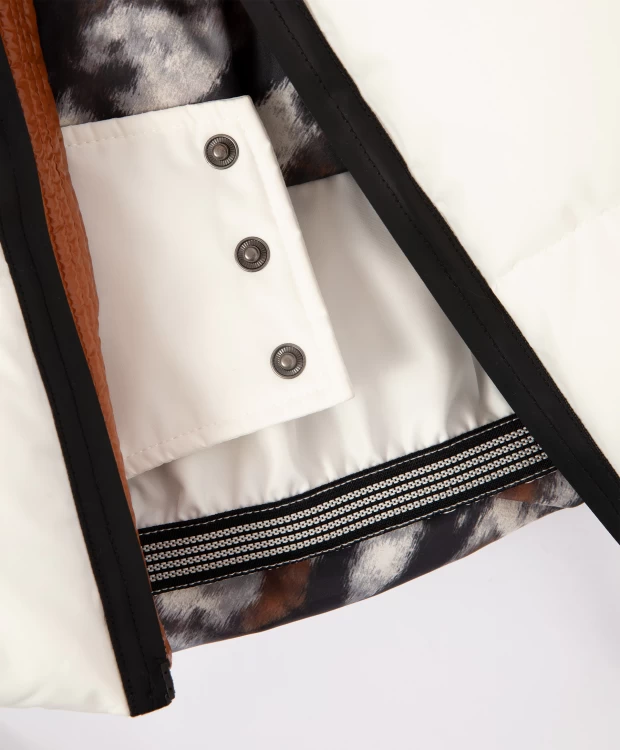 фото Куртка на искусственном пуху молочного цвета gulliver (158)