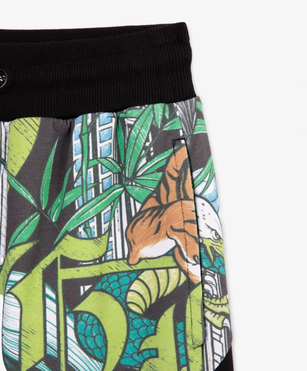 фото Брюки-джоггеры с рисунком gulliver (158)