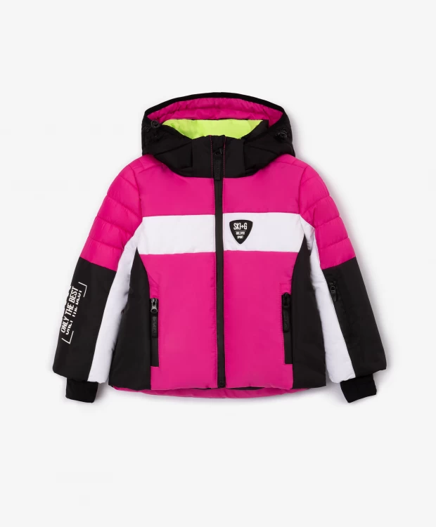 Куртка спортивная для девочки на искусственном пуху Gulliver куртка на искусственном пуху молочного цвета gulliver