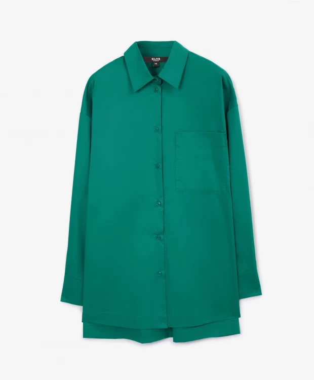 цена Рубашка объемная зеленая GLVR