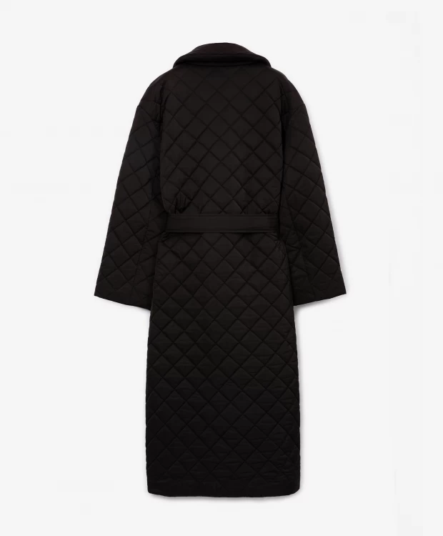 фото Пальто оверсайз стеганое черное glvr (xl)