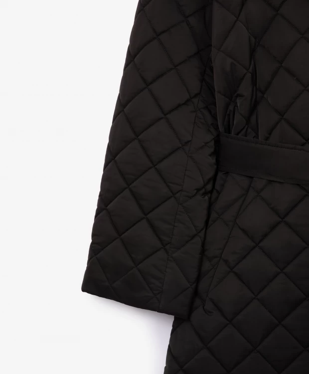 фото Пальто оверсайз стеганое черное glvr (xl)