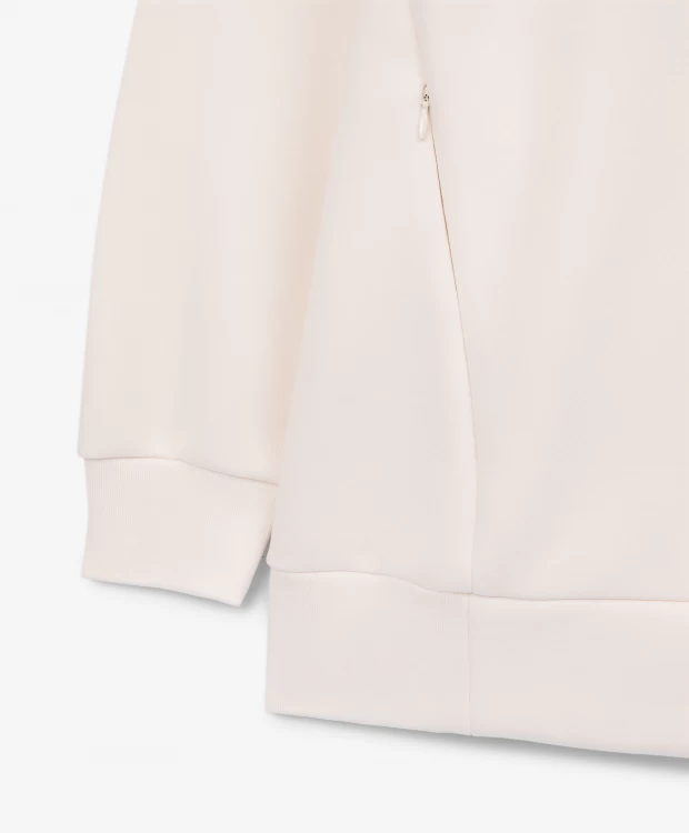 фото Худи удлиненное молочного цвета glvr (s)