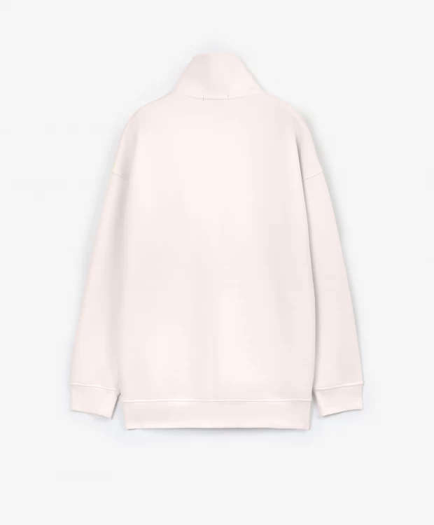 фото Толстовка нераспашная молочного цвета glvr (s)