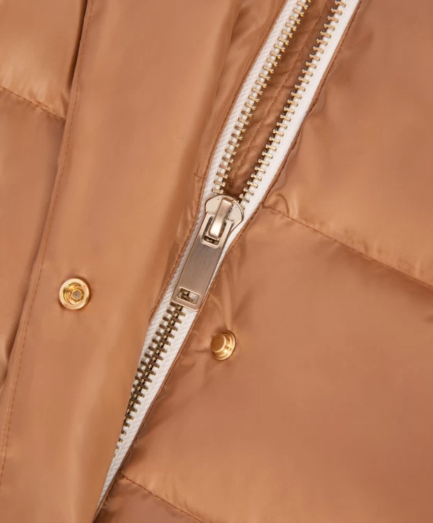 фото Пальто оверсайз зимнее бежевое glvr (xl)