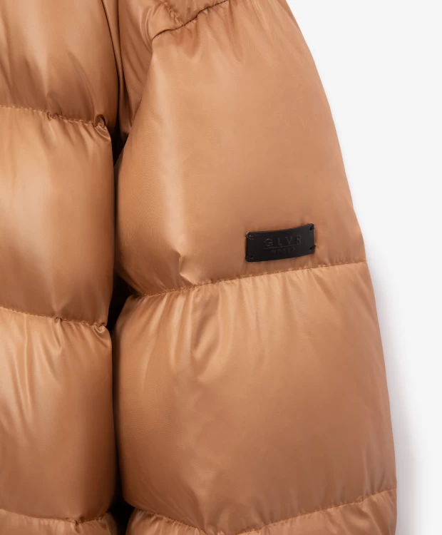 фото Пальто оверсайз зимнее бежевое glvr (xl)