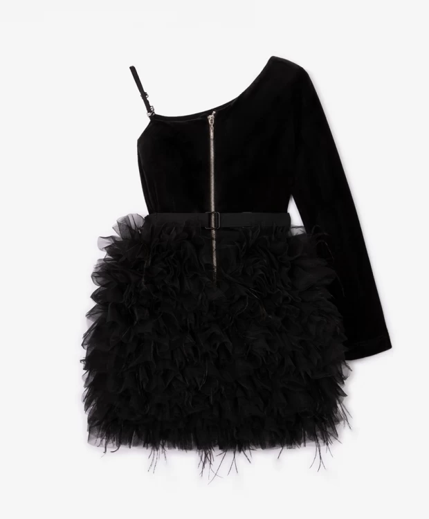 Платье женское велюровое в черном цвете Модель: Цвет: черный – Mark Formelle