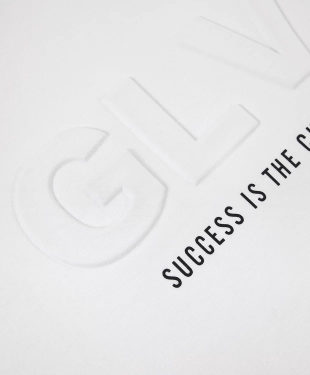 фото Толстовка с шрифтовымии элементами белая gulliver (146)