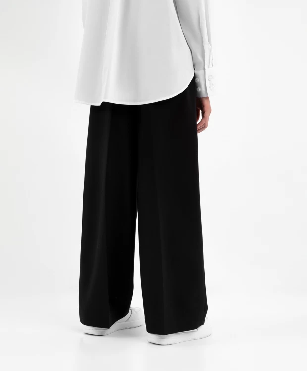 

Брюки трикотажные с поясом на резинке черные Gulliver, Черный, Брюки трикотажные с поясом на резинке черные Gulliver (140)