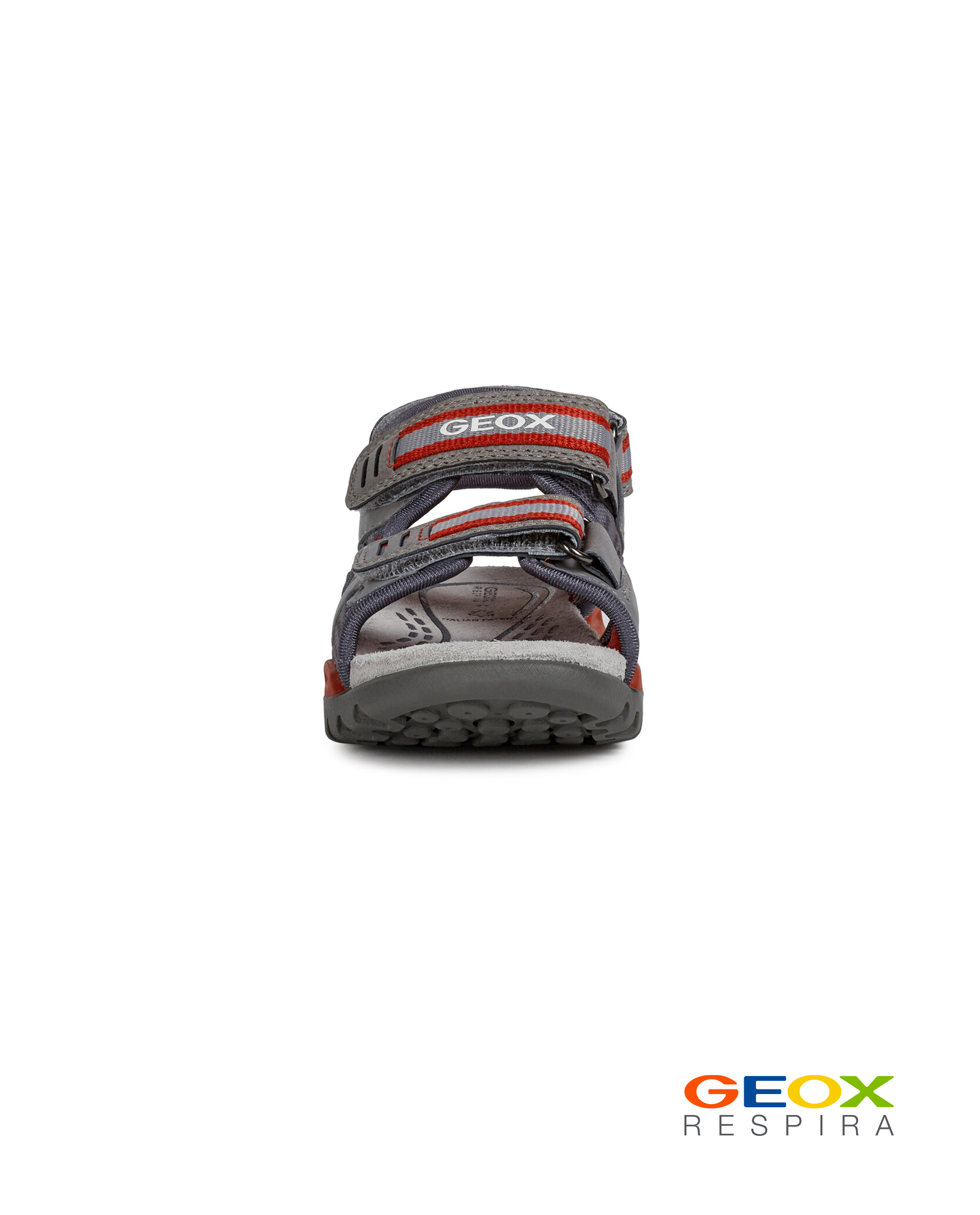 Серые сандалии Geox для мальчика J020RD014MEC0051, размер 32, цвет серый - фото 2