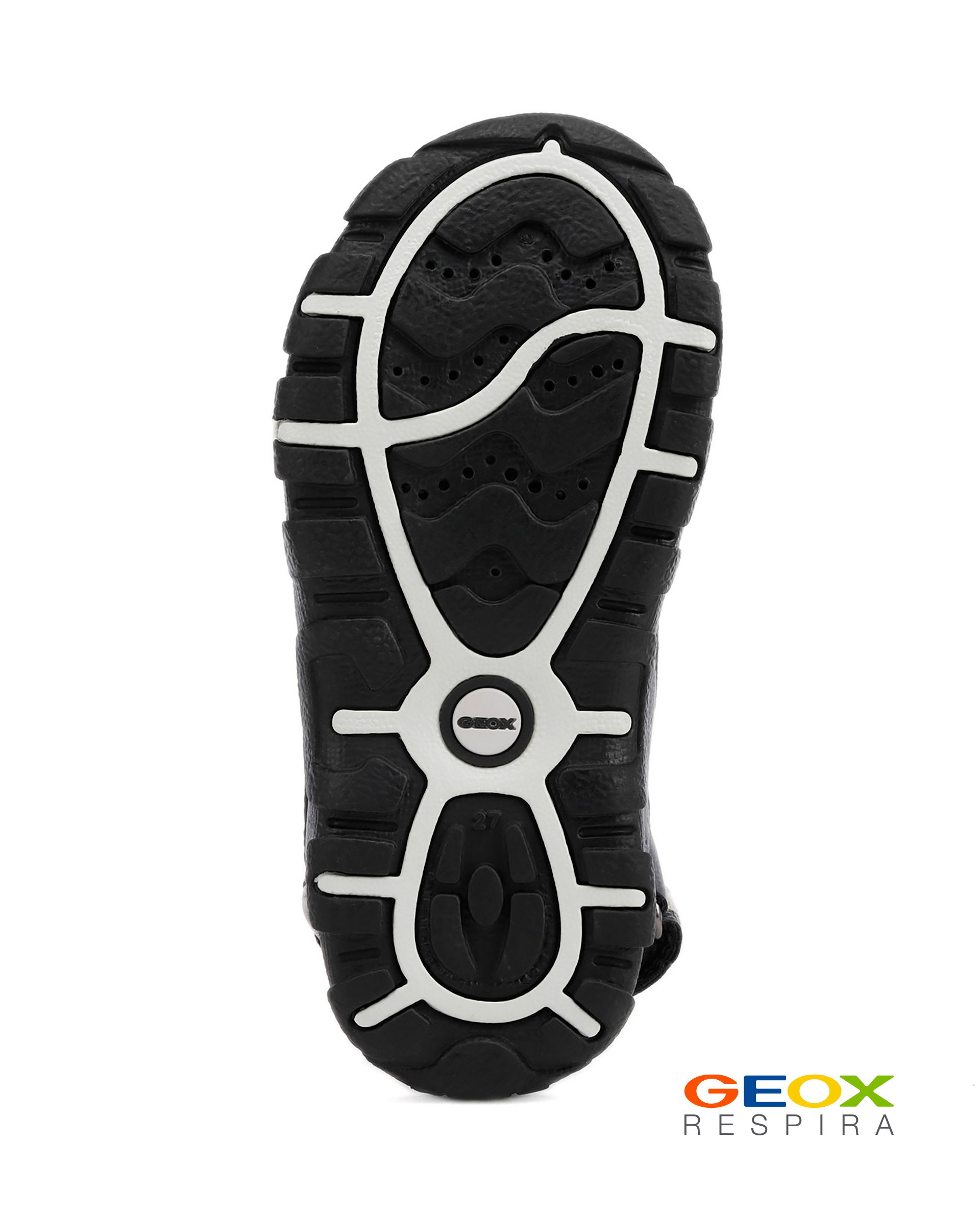 Серые сандалии Geox для мальчика J0224A0MECEC0661, размер 33, цвет серый - фото 5