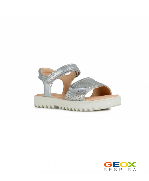 Серебристые сандалии Geox (32)