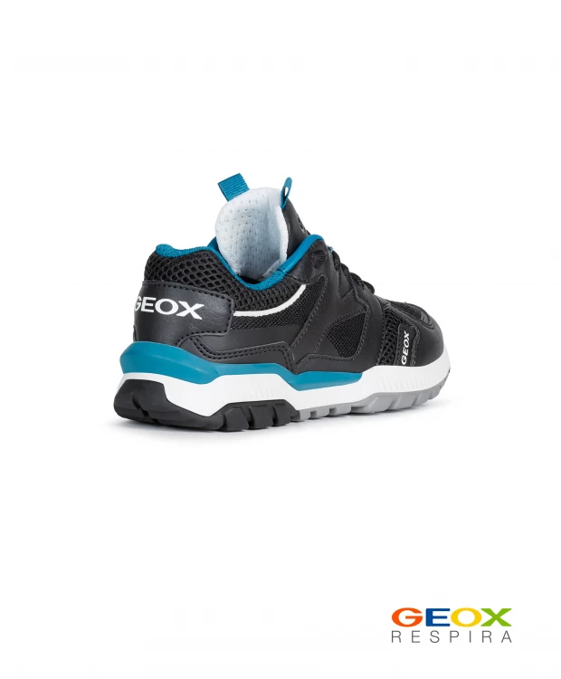 Черные кроссовки Geox с бирюзовыми вставками (36), размер 36 Черные кроссовки Geox с бирюзовыми вставками (36) - фото 3